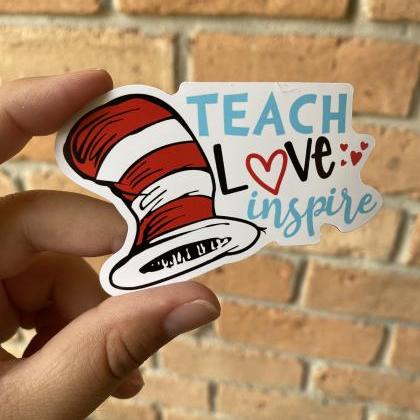 Teach Love Inspire Magnet| Teacher Magnets|..