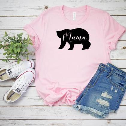 T-shirt For Women| Mama Bear Shirt| Mama Bear..