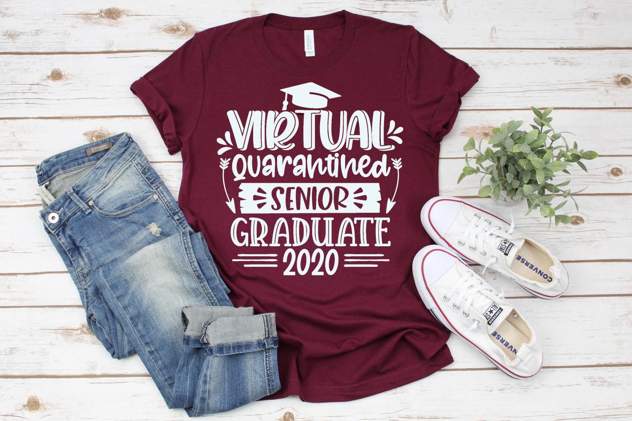 School T-shirts | Virtual Senior Class Of 2020 Shirt| Graduate 2020 Shirt| School Shirt| Class Of 2020 Strong Shirt| Online School Shirt