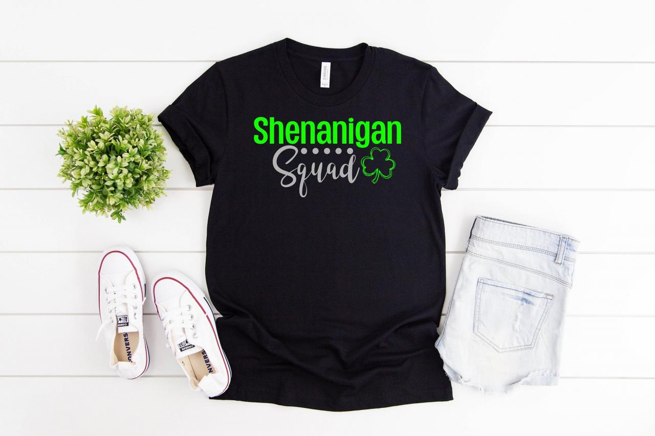 Funny T-shirt | Shenanigans Squad Matching Shirt | Funny St. Patricks Day T-shirt |st. Patrick's Day Shirt|st. Patty Day |holiday