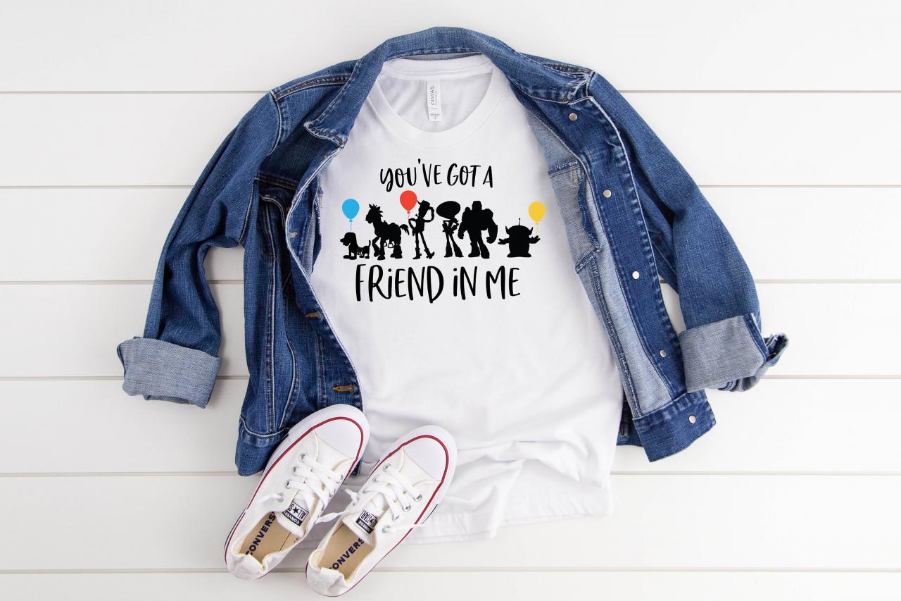 T-shirt For Women, You've Got A Friend In Me Toy Story Shirt , Disney Shirt For Women, Disney Family Shirt, Matching T-shirts, Friends