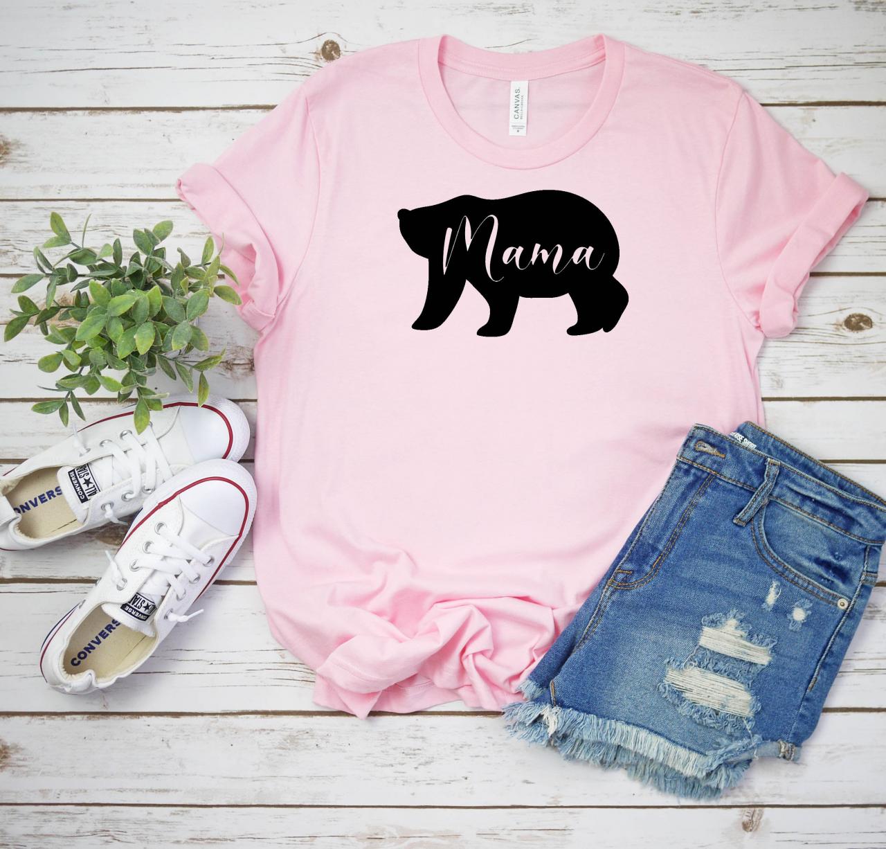 T-shirt For Women| Mama Bear Shirt| Mama Bear Shirt| Bear Shirt| Boho Mama Bear T-shirt| Mama Bear Tee| Mother's Day Shirt