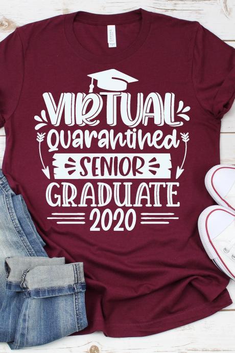 School T-shirts | Virtual Senior Class Of 2020 Shirt| Graduate 2020 Shirt| School Shirt| Class Of 2020 Strong Shirt| Online School Shirt