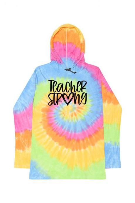 Teacher T-shirt/ Tie Dye Teacher Strong Shirt / Teacher Strong T-shirt/ Strong Shirt/ Support Teachers Shirt/ Teacher Strong/ Tie Dye