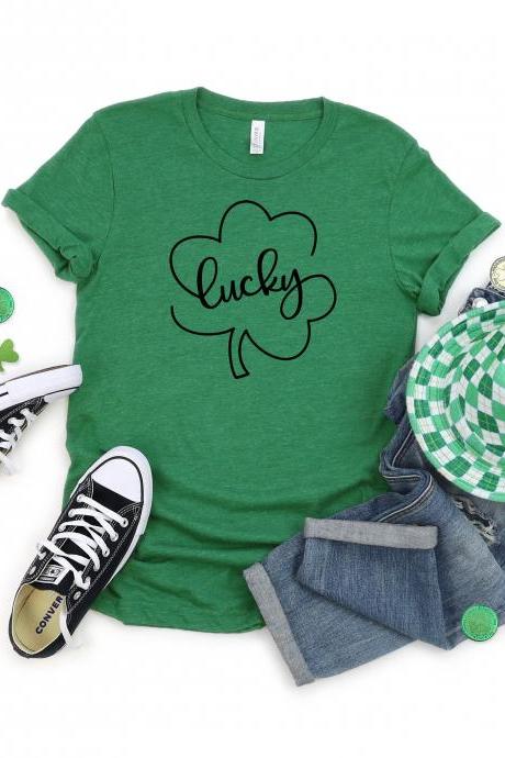 Irish T-shirt, Lucky Shirt For St. Patrick's Day Shirt, St. Patty Day Shirt For Woman, Holiday Shirt, Trendy Mom Shirts