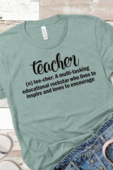 Teacher Shirt/ Teachers Tees/ Teacher Gift/teacher Appreciation/elementary School Teacher Shirt/ Teacher Dictionary