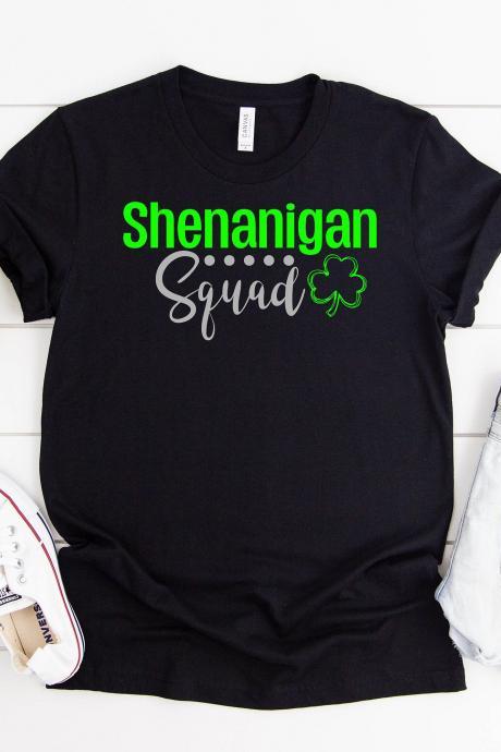 Funny T-shirt | Shenanigans Squad Matching Shirt | Funny St. Patricks Day T-shirt |st. Patrick's Day Shirt|st. Patty Day