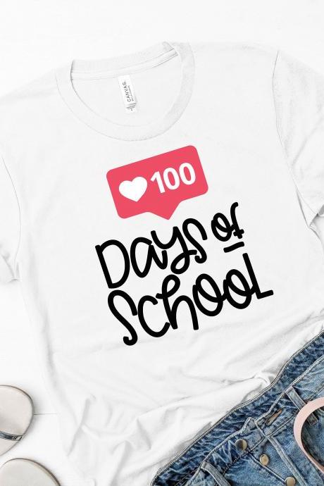 Teacher Shirts | 100th day of school teacher shirt/teacher shirt/100 days of school/ teacher tee/ teacher t shirts/100 likes
