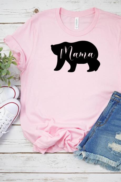 T-shirt for Women| MAMA Bear Shirt| Mama Bear Shirt| Bear Shirt| Boho Mama Bear T-Shirt| Mama Bear Tee| Mother's Day Shirt